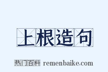 上根造句是什么意思的图片